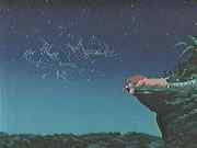 A picture of the swirling dust cloud spelling out