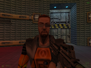 Gordon in teleporter room