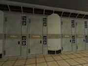 One of the pictures of the personell lockers