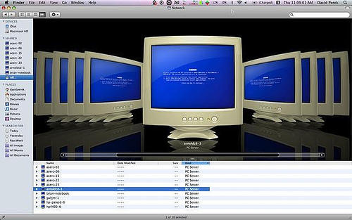 Mac OS X Easter Egg - Blue Screen of Death