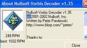 winamp vorbis high score