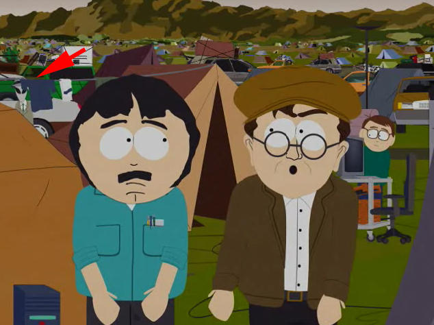 south park easter egg alien sightings south park merry christmas charlie manson
