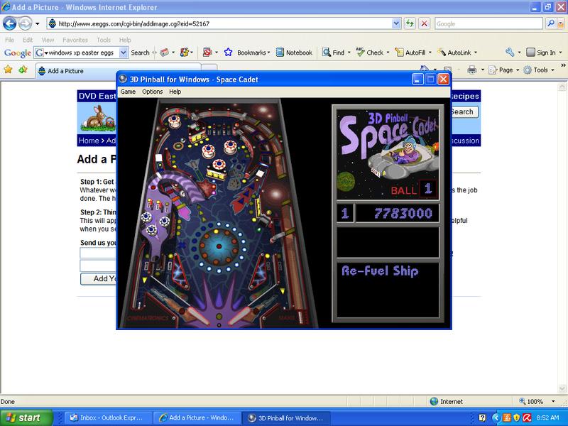 windows xp easter egg pinball mouse control not an egg microsoft word easter eggs