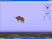 Close-up of pig. Note the altitude is 666 ft.