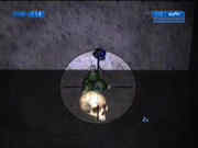 The blind skull is hidden in the alley with grenades and a pair of binoculars