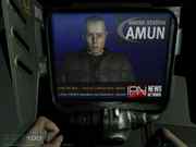 'QuakeCon' reference on News Ticker in Lounge.