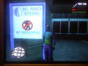 No basejumping sign