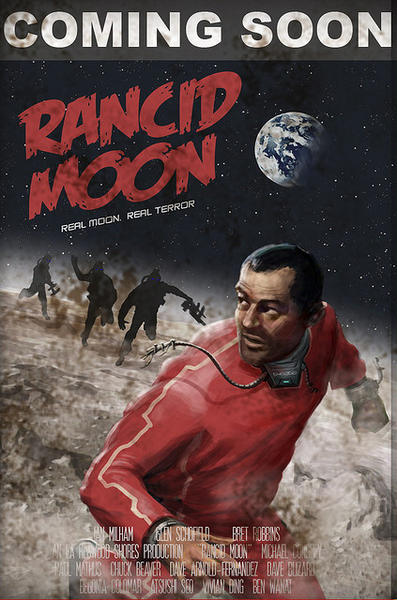 The movie poster in the lobby.