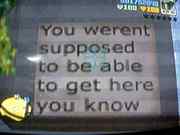 the sign