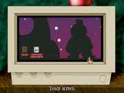 Logged into the office computer as